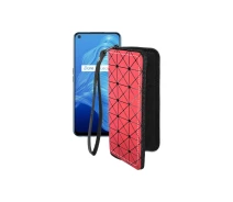 Купить - чехол для смартфона  Чехол-кошелек из экокожи для телефона Realme V5 5G Красный ромб