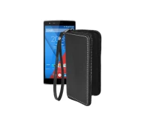 Купить - чехол для смартфона  Чехол-кошелек из экокожи для телефона OnePlus One Черный глянец