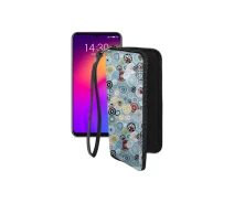 Купить - чехол для смартфона  Чехол-кошелек из экокожи для телефона Meizu Note 9 Круги-цветные