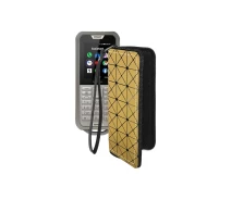Купить - чехол для смартфона  Чехол-кошелек из экокожи для телефона Nokia 800 Tough Золотой ромб
