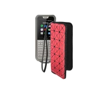 Купить - чехол для смартфона  Чехол-кошелек из экокожи для телефона Nokia 800 Tough Красный ромб