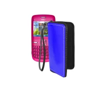 Купить - чехол для смартфона  Чехол-кошелек из экокожи для телефона Nokia C3 Синий