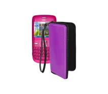 Купить - чехол для смартфона  Чехол-кошелек из экокожи для телефона Nokia C3 Фиолетовый