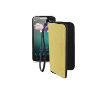 Купить - чехол для смартфона  Чехол-кошелек из экокожи для телефона Lenovo S820 Золотой