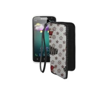 Купить - чехол для смартфона  Чехол-кошелек из экокожи для телефона Lenovo S820 Луи-Витон-белый