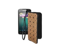 Купить - чехол для смартфона  Чехол-кошелек из экокожи для телефона Lenovo S820 Коричневый ромб