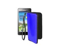 Купить - чехол для смартфона  Чехол-кошелек из экокожи для телефона Huawei Ascend G600 Синий