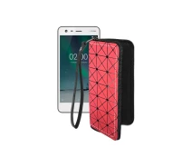 Купить - чехол для смартфона  Чехол-кошелек из экокожи для телефона Nokia 2 Красный ромб