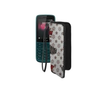 Купить - чехол для смартфона  Чехол-кошелек из экокожи для телефона Nokia 215 4G Луи-Витон-белый