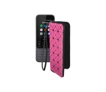 Купить - чехол для смартфона  Чехол-кошелек из экокожи для телефона Nokia 6300 4G Розовый ромб