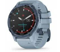 Купить - смарт-часы  Смарт-часы Garmin Descent Mk2S Mineral Blue with Sea Foam Silicone Band (010-02403-07)