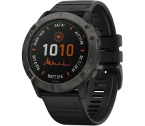 Купить - смарт-часы  Смарт-часы Garmin Fenix 6X Pro Solar Titanium Carbon Grey DLC with Black Band (010-02157-21)