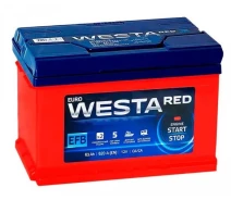 Купить - автомобильный аккумулятор  Автомобильный аккумулятор WESTA 63Ah 600A