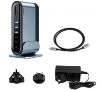Купить - кардридер  Мультипортовый адаптер USB Хаб Baseus Working Station Three-Screen
