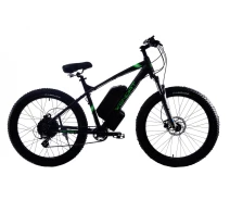 Купить - электровелосипеды  Электровелосипед WENDAT MTB 3" 27,5" 48V 19Ah 750W механические томоза / рама 19 черно-зеленый (WENDAT MTB 3)