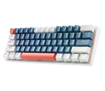 Купить - клавиатуру  Клавиатура механическая с HOT-SWAP Machenike K500 61Key, BROWN switch, USB-A, EN/UKR, White/Grey color, RGB (K50061BR)