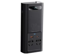 Купить - автомобильный инвертор  Инвертор Baseus Super Si Power Inverter 500W 220V CN/EU CGNB000101 Black
