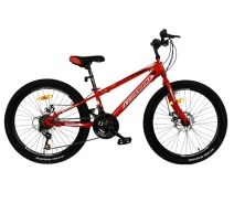 Купить - велосипед и аксессуар  Велосипед CrossBike 24`` Spark D-Al 2022 Рама 11`` red (24CJPr-004450)