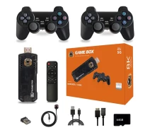 Купить - игровую консоль  Игровая консоль Game Box 8K X8 M98 Smart TV Stick 64GB ТВ приставка геймстик + 20000 встроенных игр (753-2)