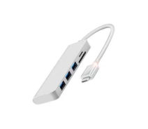 Купить - кардридер  Usb Hub Type C на 3 USB 3.0 Card Reader переходник адаптер Foxconn (A16255) (510010)
