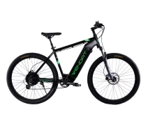 Купить - электровелосипеды  Электровелосипед WENDAT MTB 29" 48V 19Ah 750W рама 20" со встроенной съемной батареей черно-зеленый