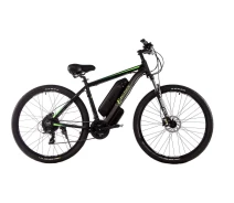 Купить - электровелосипеды  Электровелосипед E-motion MTB 29 GT 48V 24Ah 700W / рама 19" чёрно-зелёный гидравлические тормоза (EMTB29GT4815700-R19BG24G)