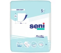 Купить - одноразовую пеленку  Пеленки для младенцев Seni Soft 60x60 см 5 шт (591) (141347-01)