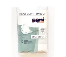 Купить - одноразовую пеленку  Одноразовые пеленки Seni Soft Basic 60x60 см - 10 шт - 60х60 см