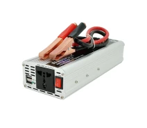 Купить - преобразователь напряжения  Инвертор напряжения PI 2500ВА(1500Вт), 12/220V, approximated, 1 универсальная розетка, клемы + крокодилы, Blister (29040)