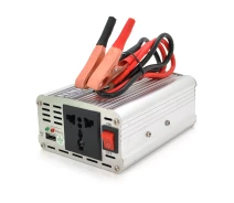 Купить - преобразователь напряжения  Инвертор напряжения PI 500ВА(300Вт), 12/220V, approximated, 1 универсальная розетка, клемы + крокодилы+АЗУ (29036)