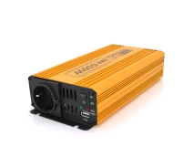 Купить - преобразователь напряжения  Инвертор напряжения Mexxsun MXSPSW-600, 12V/220V, 600W с правильной синусоидой, 1 Shuko, 1 USB, клемные провода, Q8 (29175)