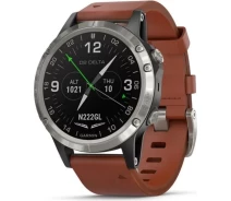 Купить - смарт-часы  Смарт-часы Garmin D2 DELTA AVIATOR WATCH WITH BROWN LEATHER BAND 47mm (010-01988-30)