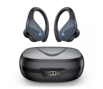 Купить - наушники  Беспроводные спортивные Bluetooth наушники TWS X17 водонепроницаемые с индикатором заряда Наушники для спорта Черный