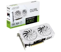 Купить - видеокарту  Видеокарта ASUS RTX 4060 8GB DUAL OC EVO WHITE (DUAL-RTX4060-O8G-EVO-WHITE) (GDDR6, 128 bit, PCI-E 4.0 x8)