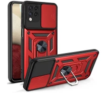 Купить - чехол для смартфона  Ударопрочный чехол Camshield Serge Ring for Magnet для Samsung Galaxy M12 (Красный) (100083220)