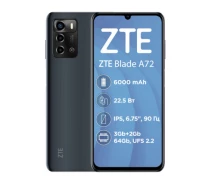Купить - смартфон и мобильный телефон  Смартфон ZTE BLADE A72 3/64 GB Gray - Refurbished