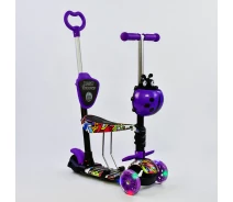 Купить - самоката  Самокат 5в1 Best Scooter (PU колеса с подсветкой) Абстракция Multicolor (74062)