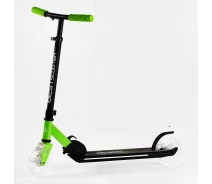 Купить - самоката  Двухколесный самокат "Best Scooter" колеса PU, складной, подсветка. Green and black (116777)