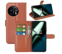 Купить - чехол для смартфона  Чехол-книжка Litchie Wallet для OnePlus 11 Brown