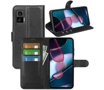Купить - чехол для смартфона  Чехол-книжка Litchie Wallet для Motorola Edge 30 Neo Black