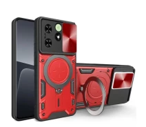 Купить - чехол для смартфона  Защитный чехол Deexe Magnetic Space для TECNO Spark Go 2024 / Spark 20 / 20C - Red
