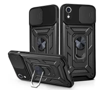 Купить - чехол для смартфона  Чехол Fiji Camera Defence для Apple iPhone XR бампер с защитой камеры и подставкой Black