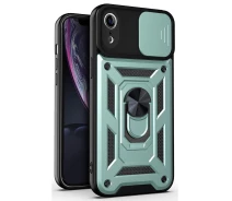 Купить - чехол для смартфона  Чехол Fiji Camera Defence для Apple iPhone XR бампер с защитой камеры и подставкой Green