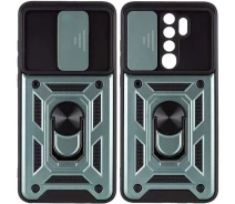 Купить - чехол для смартфона  Чехол Fiji Camera Defence для Xiaomi Redmi 9 бампер с защитой камеры Green