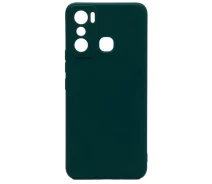 Купить - чехол для смартфона  Чехол Fiji Style для Infinix Hot 20i (X665E / X665C) силикон бампер с защитой блока камер темно-зеленый