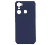 Купить - чехол для смартфона  Чехол Fiji Style для Infinix Hot 20i (X665E / X665C) силикон бампер с защитой блока камер темно-синий