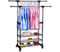 Купить - вешалку  Двойная телескопическая вешалка-стойка для одежды XPRO Triple Stand Hanger (Triple Stand Hanger_737)