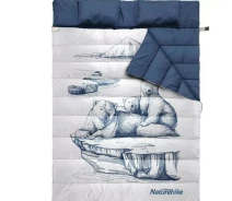 Купить - спальный мешек  Спальный мешок двухместный с подушками Naturehike NH21MSD06 Blue
