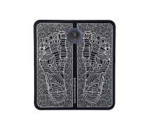 Купить - массажер  Электрический аккумуляторный массажный вибрационный коврик миостимулятор для ног ступней (477791-Prob) Черный