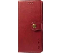 Купить - чехол для смартфона  Кожаный чехол книжка GETMAN Gallant (PU) для Xiaomi Redmi 10C (Красный) (1366412)